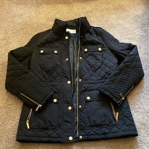 Micheal Kors Women Black Quilted Jacket Medium